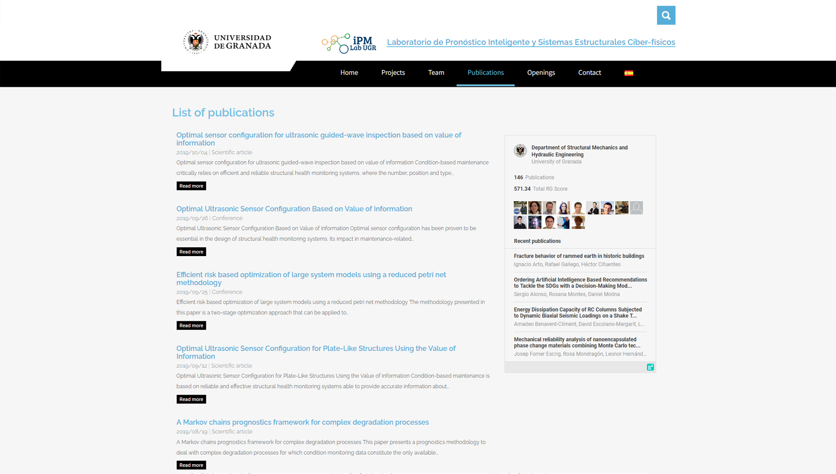 Laboratorio de Pronóstico Inteligente y Sistemas Estructurales Ciber-físicos