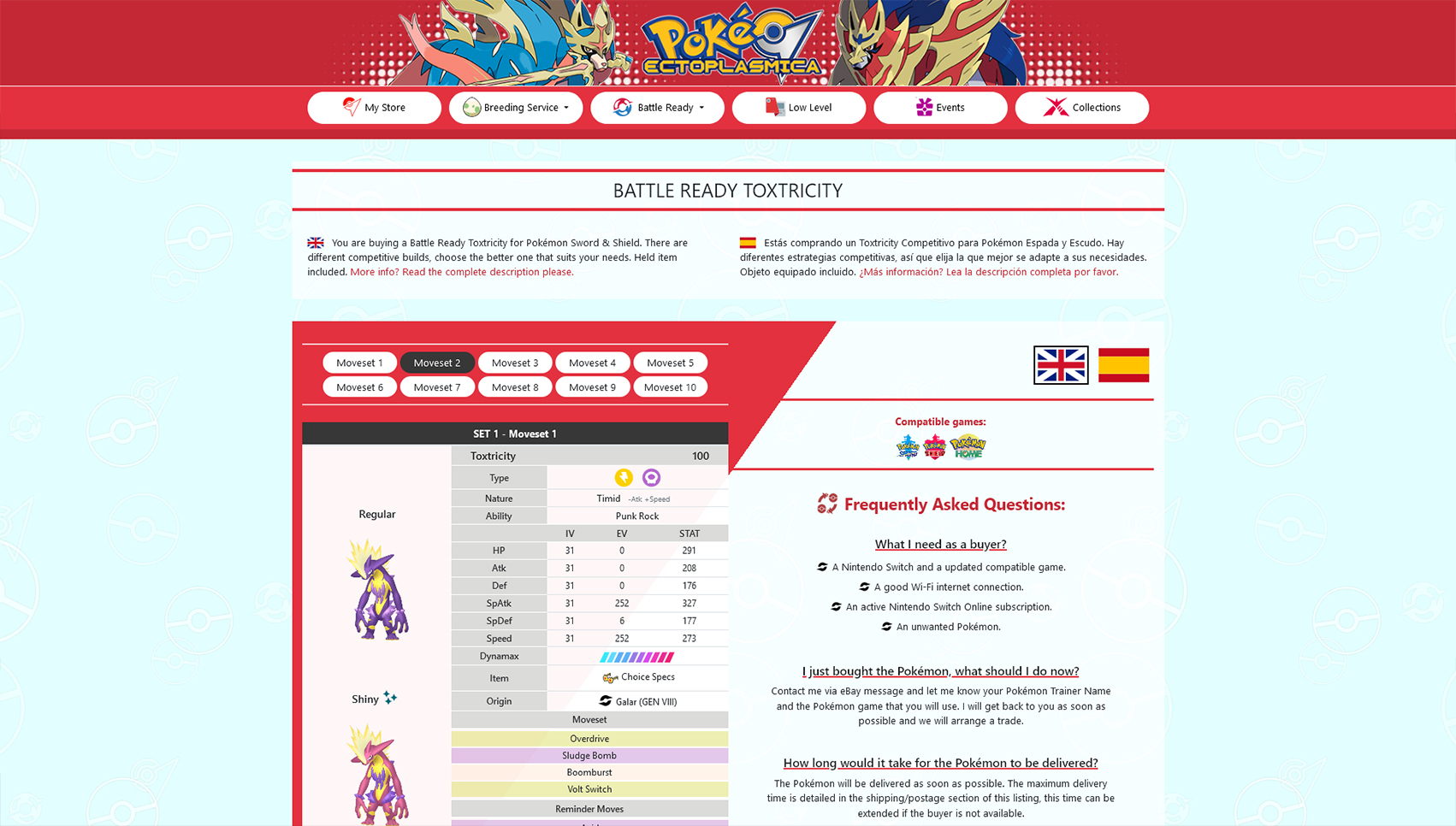 Pokéctoplasmica eBay template V2